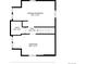 Second floor plan showcasing primary bedroom and another bedroom, along with a bath and hall at 1535 Spruce St, Denver, CO 80220