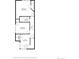 Floorplan showing the layout of bedrooms, bathrooms, hall, and laundry area at 4129 Zenobia St, Denver, CO 80212