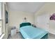 Comfortable bedroom featuring neutral tones and a decorative headboard at 6829 Juniper Ct, Frederick, CO 80530