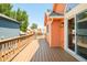 Spacious wooden deck perfect for outdoor entertaining and relaxation at 19595 Mitchell Dr, Denver, CO 80249