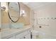 A nicely designed bathroom with a glass bowl sink at 5751 E Ithaca Pl # 3, Denver, CO 80237