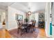 Elegant dining room with wooden table, stylish chairs, and a decorative rug at 7034 S Cherry St, Centennial, CO 80122