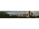 Panoramic view of the Denver skyline with modern skyscrapers against a dramatic sky at 1085 N Lafayette St # 702, Denver, CO 80218