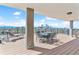 Relaxing outdoor dining space with views of the skyline, ideal for enjoying meals al fresco at 1085 N Lafayette St # 702, Denver, CO 80218