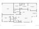 Floor plan outlining the dimensions of the house at 3492 N Buchanan Way, Aurora, CO 80019