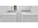 Laundry room features a full-size white washer and dryer set at 14467 E 1St Dr # A04, Aurora, CO 80011