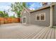 Backyard deck is ideal for outdoor living, complemented by stylish home architecture at 503 15Th St, Golden, CO 80401