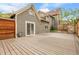 Expansive backyard deck, perfect for entertaining, complements this well-maintained home's exterior at 503 15Th St, Golden, CO 80401