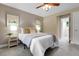 Comfortable bedroom features a queen size bed and soft, neutral color scheme at 503 15Th St, Golden, CO 80401