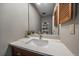 Stylish bathroom with a quartz countertop and modern vanity at 8308 W 90Th Ave, Westminster, CO 80021