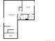 Floor plan showcasing the layout of the recreation room, bathroom, bedroom, and storage at 12988 E 108Th Pl, Commerce City, CO 80022