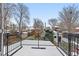 Backyard view with a black metal fence at 2514 N Humboldt St, Denver, CO 80205