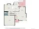 Detailed floor plan showcasing the layout of the home's first floor, including the kitchen, living room, and garage at 3647 S Uravan St, Aurora, CO 80013