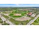 Aerial view of the community ballpark with well-maintained fields and surrounding landscape at 6088 Quail Ct, Arvada, CO 80004