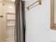 Bathroom with shower and curtain at 10241 Routt St, Broomfield, CO 80021