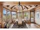 Bright dining room with mountain views at 300 Little Sallie Barber Trl, Breckenridge, CO 80424