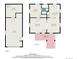 Detailed floor plan showcases the layout of rooms and their dimensions at 437 Raleigh St, Denver, CO 80204