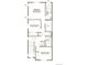 Upstairs floor plan featuring three bedrooms, including a primary suite with a private bath, and a shared bathroom at 17035 E Alameda Pkwy, Aurora, CO 80017