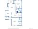 Detailed floorplan showcasing the layout of the home's kitchen, bedrooms, and living spaces at 2275 E 129Th Ave, Thornton, CO 80241