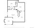 Detailed floor plan of the basement featuring a recreation room, office and bedroom at 19281 E Hinsdale Ln, Centennial, CO 80016