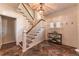 Elegant entryway showcasing a staircase, beautiful tile flooring, and stylish decor, setting a sophisticated tone at 537 N Logan St, Denver, CO 80203