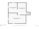 Floor plan of an unfinished basement offering 3 distinct rooms and an open floorplan for customization at 2492 S Yarrow St, Lakewood, CO 80227