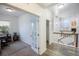 Home office with built-in shelving and view of backyard at 11860 Sandcastle Ct, Parker, CO 80138