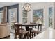 Cozy breakfast nook with table and chairs next to the outdoor deck and view at 787 Huntington Pl, Highlands Ranch, CO 80126