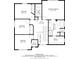 Upstairs floor plan featuring bedrooms, bathrooms, and a hall at 787 Huntington Pl, Highlands Ranch, CO 80126