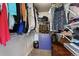 Walk-in closet with ample storage, clothing racks, and shelving units at 19917 Mitchell Cir, Denver, CO 80249