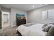 Inviting bedroom with soft carpet, neutral walls, and a comfortable bed at 5290 Silver Hare Ct, Castle Rock, CO 80104