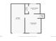 Basement level floor plan includes a garage, laundry room, living room and stairs at 1161 S Johnson Way, Lakewood, CO 80232