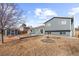 Home's backyard view, showing shed and patio at 3124 W 9Th Avenue Pl, Broomfield, CO 80020