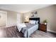 Bedroom featuring wood-look floors, neutral walls, and comfortable furnishings at 2856 S Kenton Ct, Aurora, CO 80014