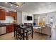 Modern living space with kitchen, dining area, and cozy seating area with a balcony view at 1475 Delgany St # 307, Denver, CO 80202