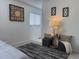 Calm bedroom seating area with stylish decor and a modern lamp at 180 S Nome St, Aurora, CO 80012