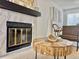 Close-up of a modern fireplace with decorative accents on a stylish mantel at 180 S Nome St, Aurora, CO 80012
