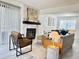 Inviting living room features a fireplace, modern furnishings, and natural light at 180 S Nome St, Aurora, CO 80012