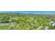 Scenic aerial view of a community surrounded by lush greenery with mountain views at 8032 Lee Ct, Arvada, CO 80005