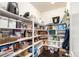Organized walk-in pantry with shelving providing ample storage for all your kitchen essentials at 690 W 172Nd Pl, Broomfield, CO 80023