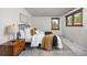 Primary bedroom featuring soft carpet, a large window, and neutral decor at 9025 Jellison Ct, Broomfield, CO 80021