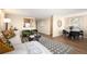 Cozy living area featuring hardwood floors, modern furniture, and a view to the kitchen at 1020 15Th St # 20N, Denver, CO 80202