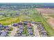 Community aerial view showcasing single-Gathering homes near green space and open fields at 7888 E 139Th Pl, Brighton, CO 80602