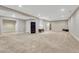 Large basement with neutral carpet, recessed lighting, offering a spacious and versatile area at 2932 Eagle Wing Way, Castle Rock, CO 80109