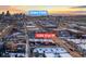 This aerial view shows the proximity to Coors Field and downtown at 1235 31St St, Denver, CO 80205