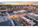 Aerial view showing building's location, street, and surrounding city buildings at 1235 31St St, Denver, CO 80205