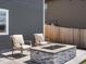Relax with outdoor seating around this backyard fire pit at 8346 E 132Nd Dr, Thornton, CO 80602