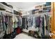 Walk-in closet with custom shelving and ample storage at 3257 Sun Ridge Ln, Evergreen, CO 80439