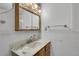 Traditional bathroom with decorative mirror and sink at 5419 E 113Th Ave, Thornton, CO 80233