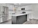 Modern kitchen with stainless steel appliances and quartz countertops at 5419 E 113Th Ave, Thornton, CO 80233